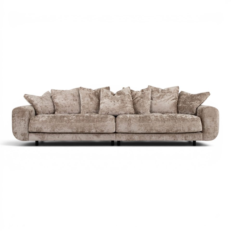 Vera 3,5-Sits Soffa i Taupe Mauro Sammet