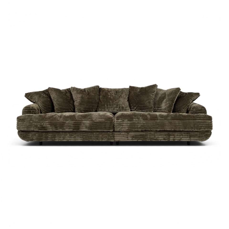 Milo 3,5-Sits Soffa i Khakibrun Manchester