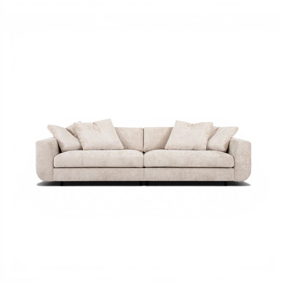 Theo 3,5-Sits Soffa i beige Cremona Chenille