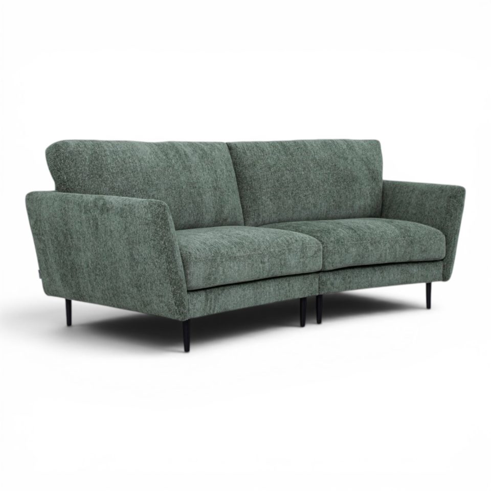 Hedda 3-Sits Soffa i Grön Raven Tyg